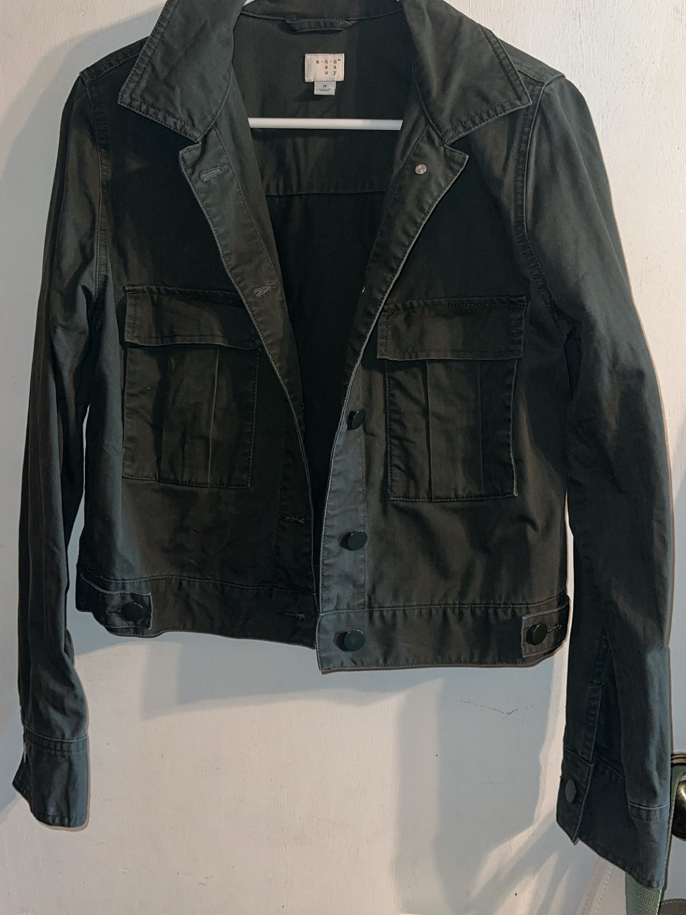 A New Day size MediumWomen's Dark Olive Cropped Jacket